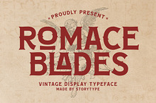 Romance Blades Vintage Display Font