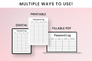 Password Tracker Printable