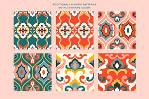 Quilt Ethnic Seamless Pattern