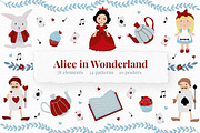 Alice In Wonderland Clipart, an Illustration by JT_Design_Art (Thumbnail 1 of 9)