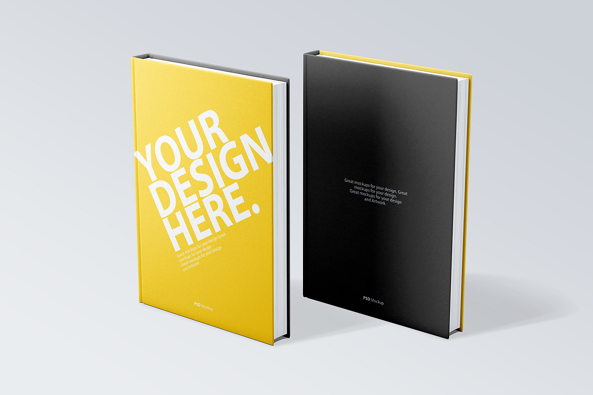 Book Cover PSD Mockup Front & Back, a Books & Magazine Mockup by GreatFruit (Photo 2 of 7)