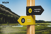 Wayfinding Sign Posts Mockup, an Advertising Mockup by Se٧enStudio (Thumbnail 1 of 2)
