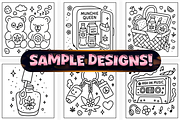 Bold Easy Stoner Girl Coloring Pages, an Object Illustration by Craftsbeefy (Thumbnail 3 of 4)