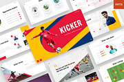 Kicker - Soccer & Footbal PowerPoint, a Presentation Template by BeadyLab (Thumbnail 1 of 6)
