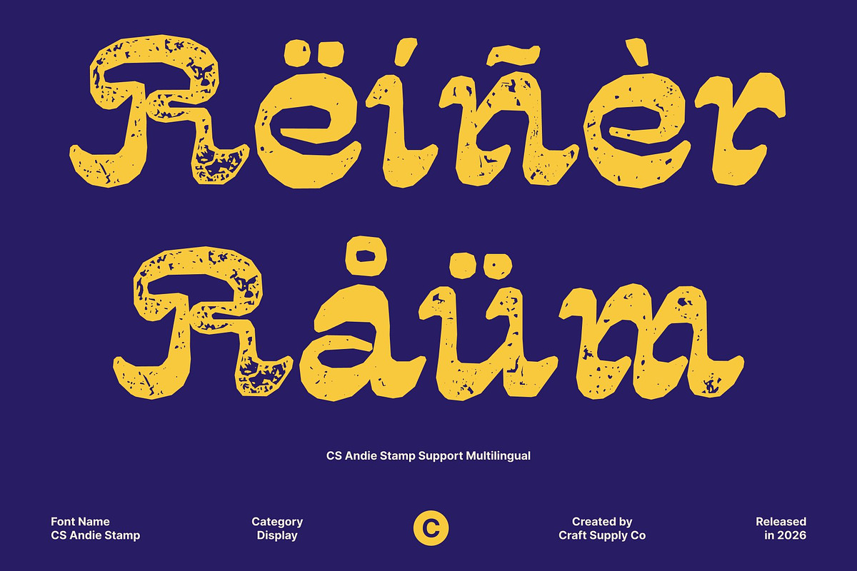 CS Andie Stamp, a Handwritten Font by Craft Supply Co. (Photo 5 of 8)