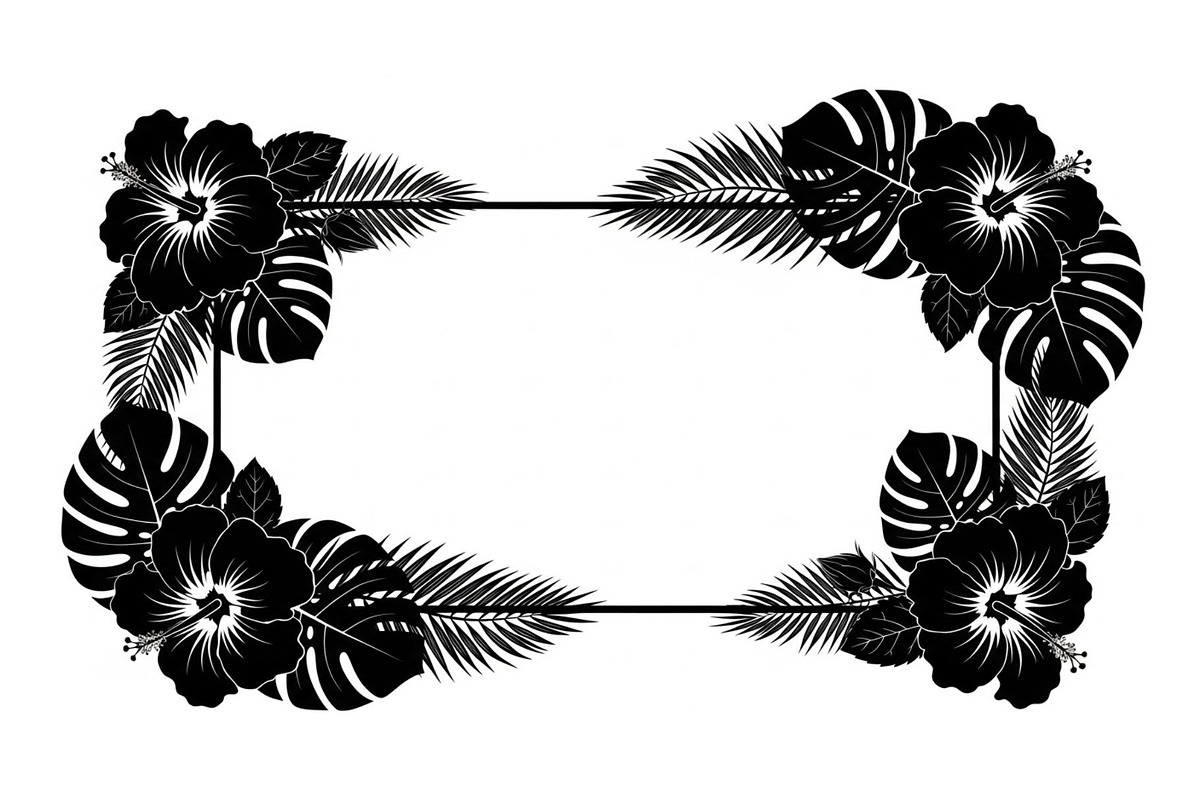 Floral Rectangle Frame SVG Bundle, an Illustration by jahid234 (Photo 6 of 31)