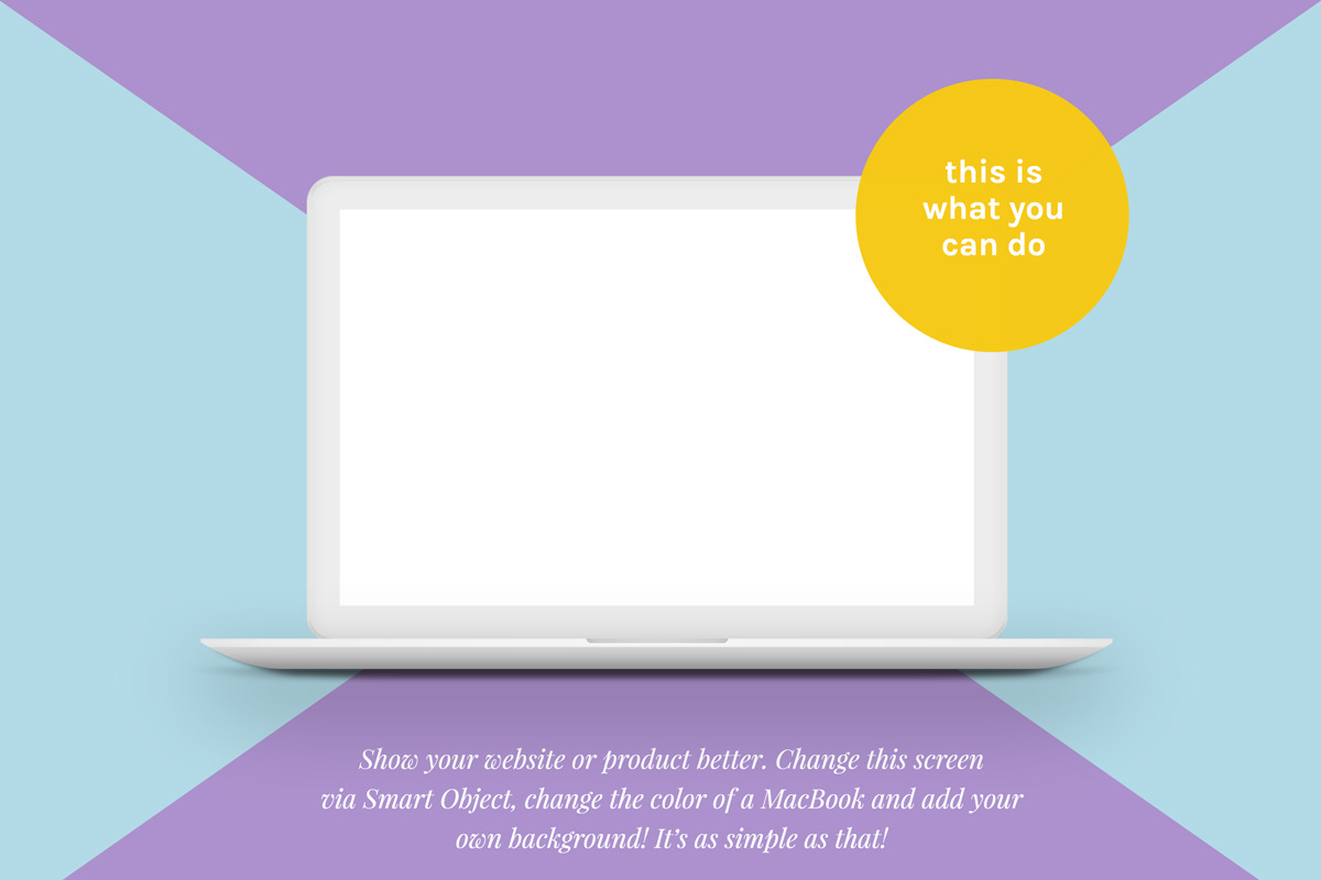 MacBook™ Mockup with a Starburst, a Mac Mockup by eppearance (Photo 3 of 5)