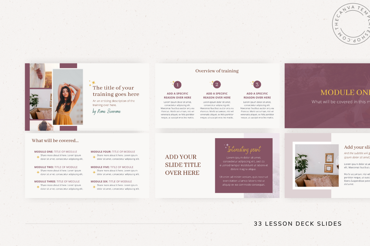 Melanie Slide Deck Canva Templates, a Templates & Theme by The Canva Template Shop (Photo 4 of 6)