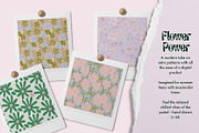 Flower Power Retro Pattern Set, a Pattern Graphic by Emma Make (Thumbnail 2 of 12)