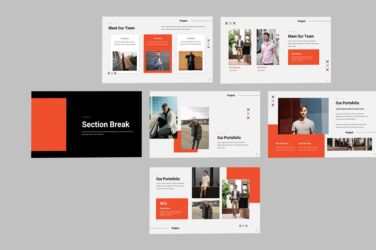 Slab Style PPT Template Design, a Presentation Template by Recreative (Photo 4 of 6)