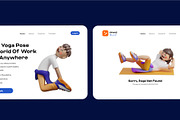 Yoga pose 3D Character pack, a Characters & Person 3D Model by orenjidesign (Thumbnail 6 of 8)