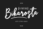 Bikarosta Font Duo with Extras, a Script Font by Maulana Creative (Thumbnail 1 of 17)