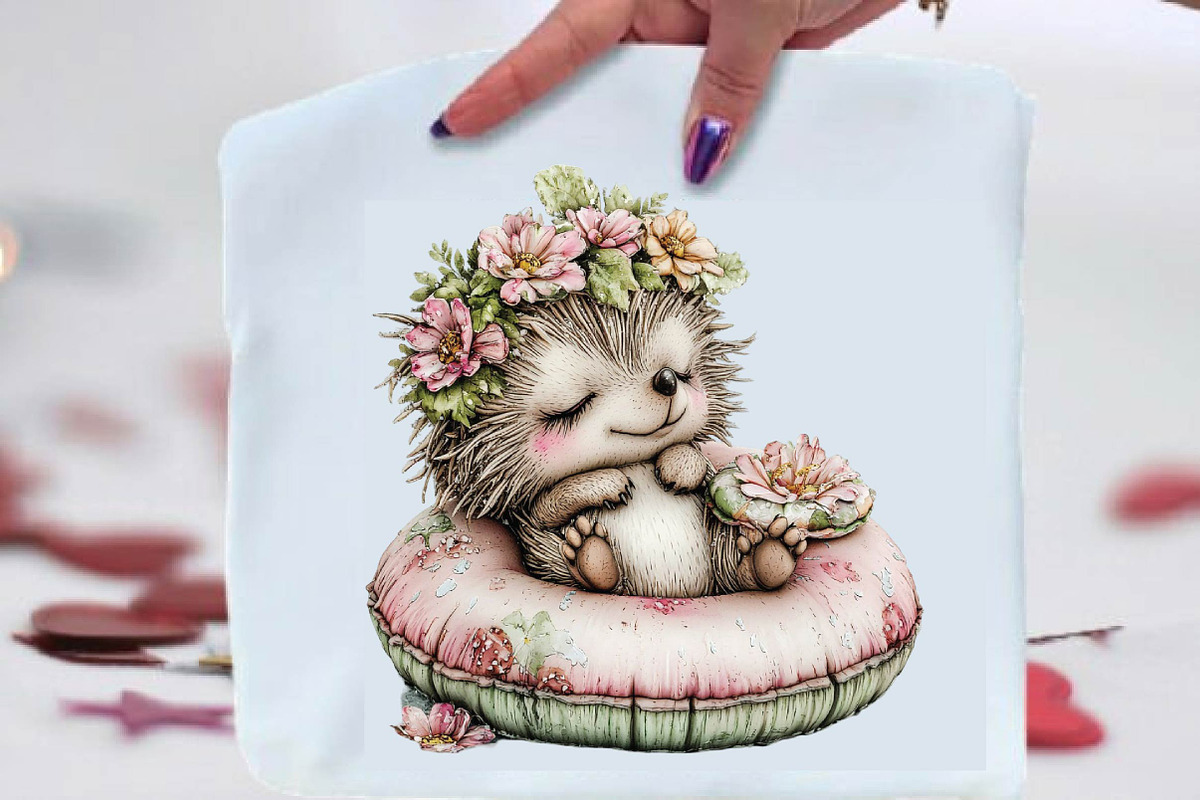 Whimsical Summer Hedgehogs Clipart, an Animal Illustration by SVGArt (Photo 7 of 9)