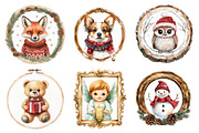 Vintage Christmas Framed Character, an Illustration by Daily.Designs (Thumbnail 4 of 5)