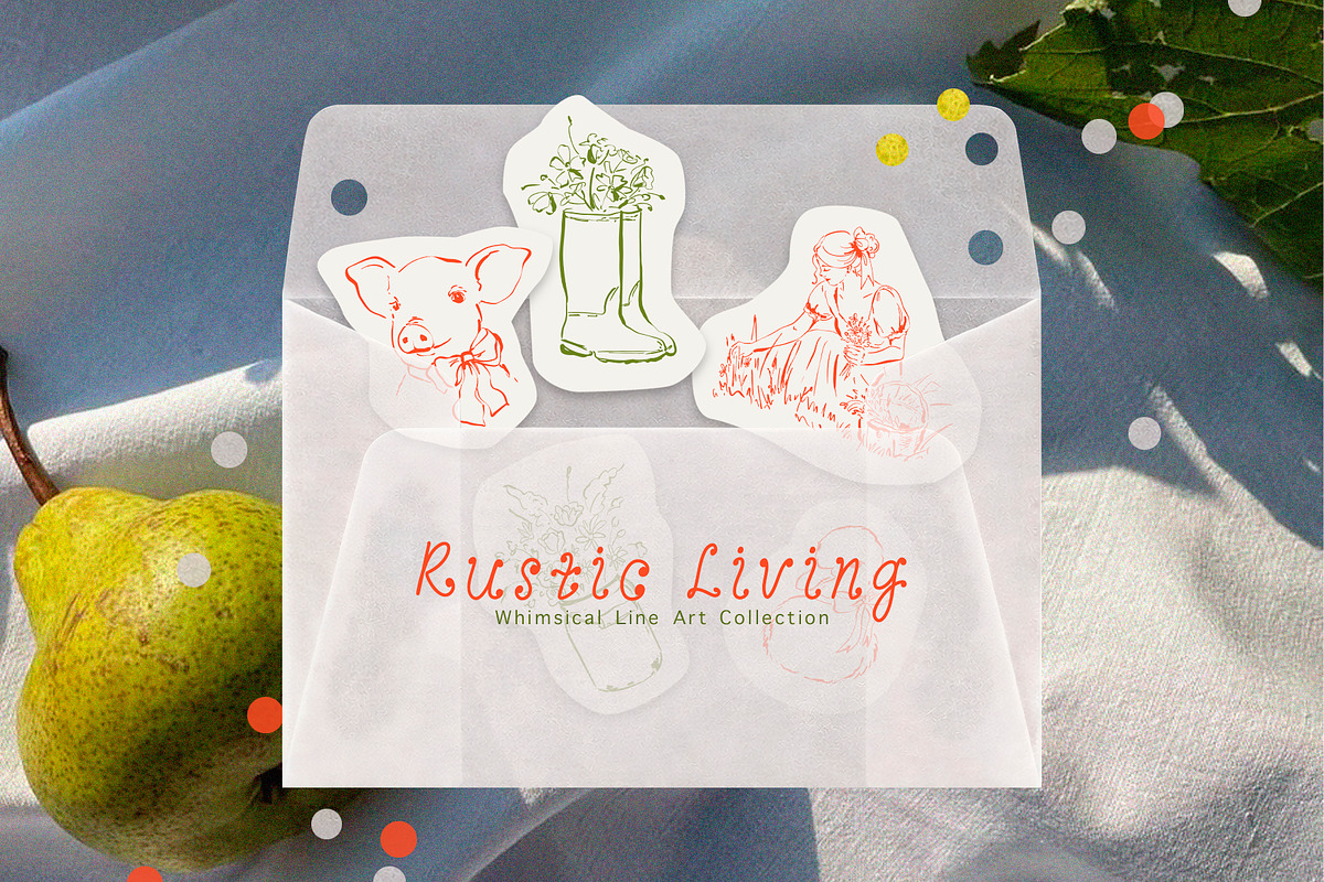 Rustic Living Line Art Collection, an Object Illustration by Eva Gentle (Photo 11 of 12)