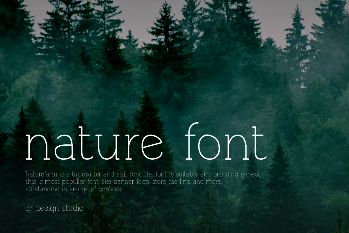 Naturefarm - Slab Serif Font, a Sans Serif Font by QR Design Studio (Photo 2 of 7)