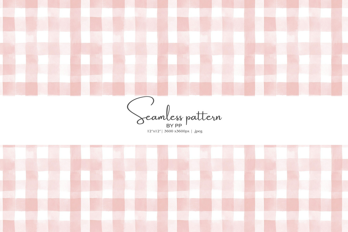 pink gingham seamless pattern