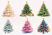 Christmas Tree Clipart PNG, an Illustration by Dream Creation (Thumbnail 7 of 7)