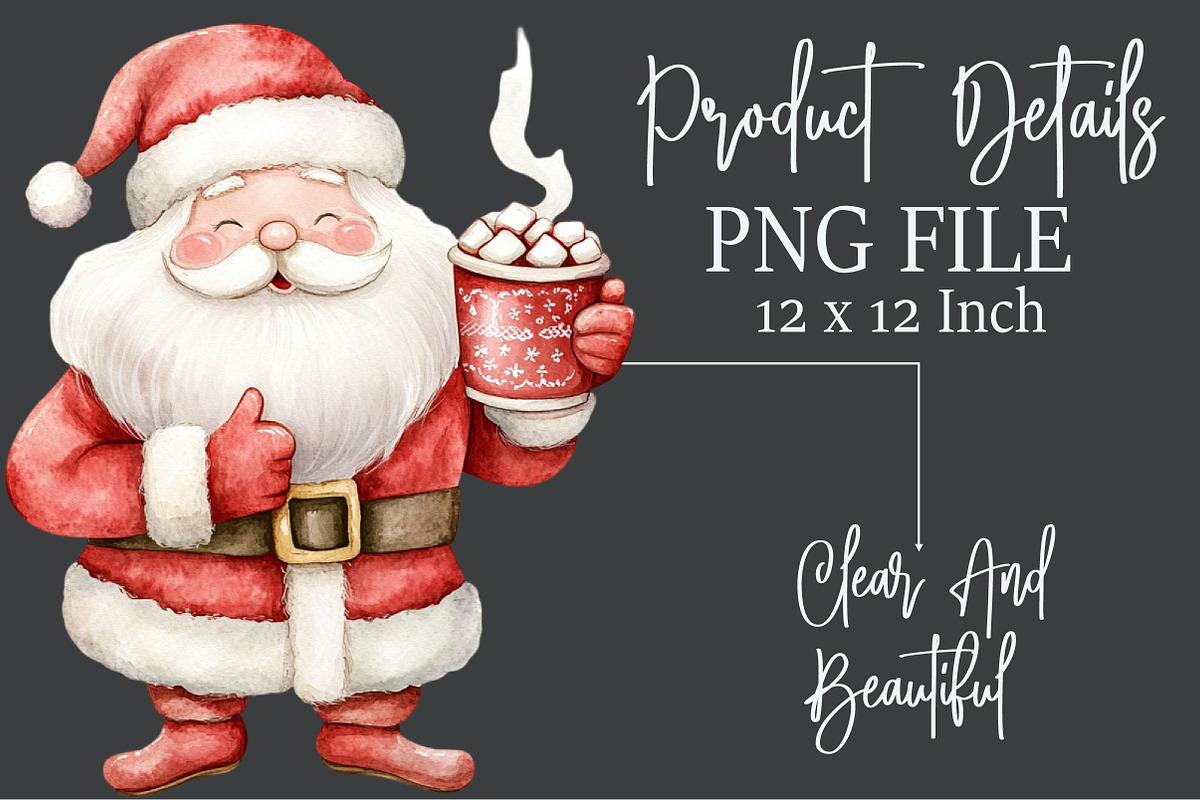 Christmas Santa Claus Clipart, an Illustration by Rose Art (Photo 5 of 7)