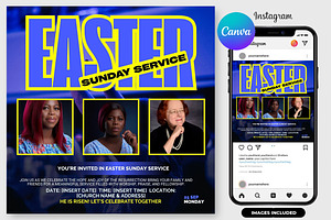 Church Easter Sunday Flyer Template, a Graphic by graphicforest