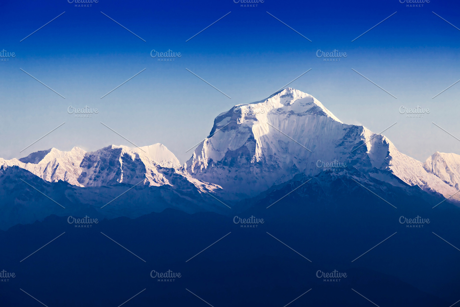 Dhaulagiri mountain, a Photo by saiko3p