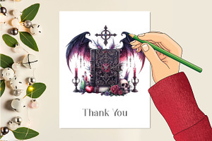 Gothic Fantasy Books Clipart