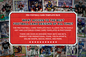 Pro Football Card Templates