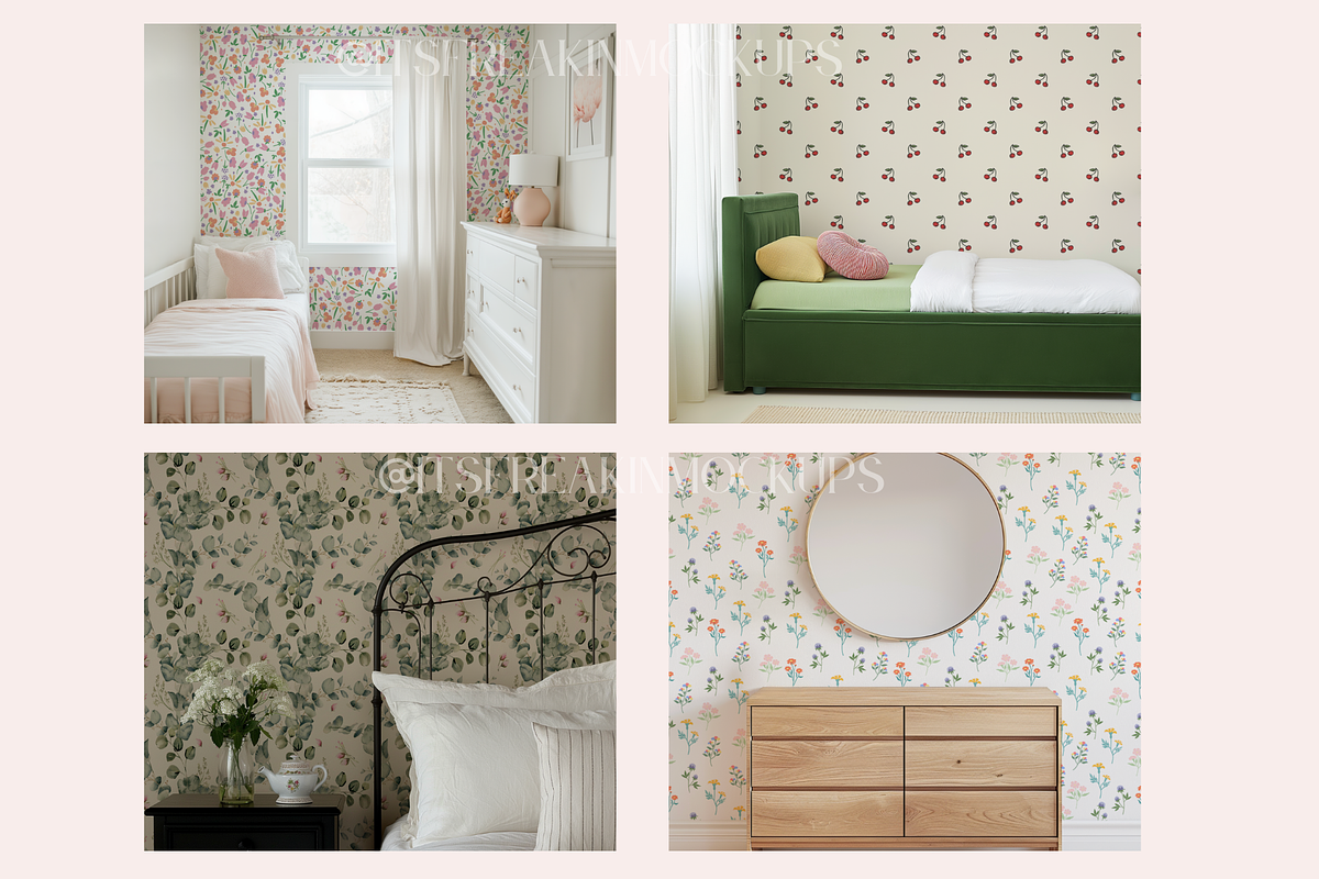 70 PSD Wallpaper Mockup Bundle, a Household Mockup by ItsFreakinMockups (Photo 11 of 17)
