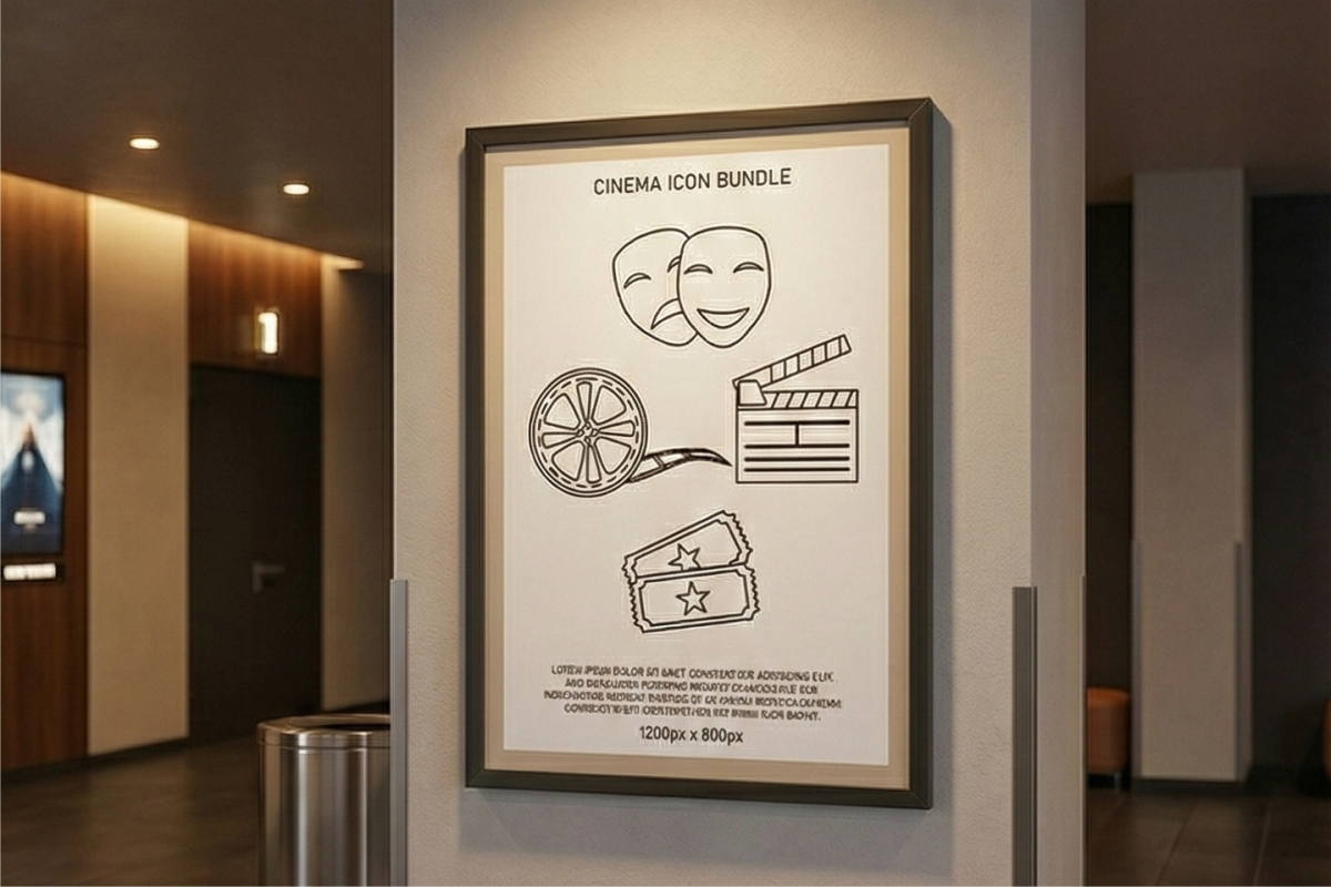 Cinema Icon Bundle, an Outline Icon by KiddoGlyphs Studio (Photo 2 of 4)