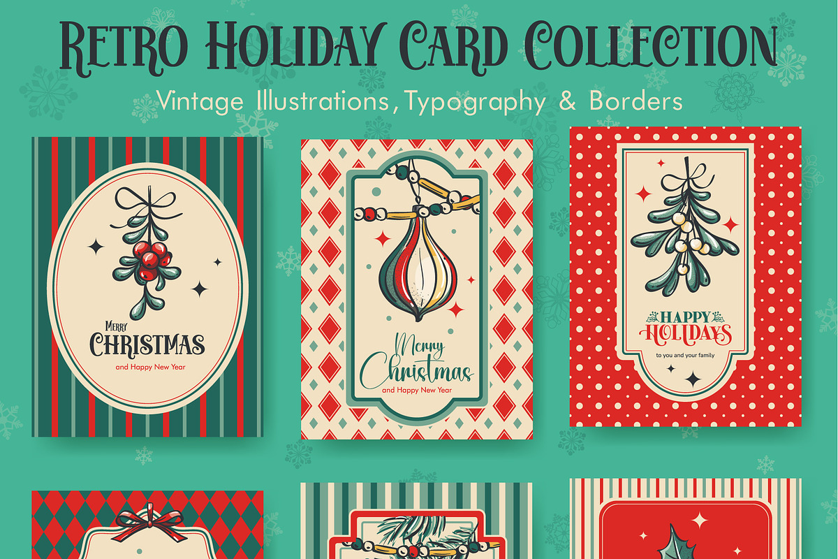 Nostalgic Christmas Mega Bundle, a Seasonal Illustration by Nearbirds (Photo 8 of 12)