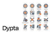 Tire Icon Set, a Duotone Icon by Eklip Studio (Thumbnail 4 of 4)