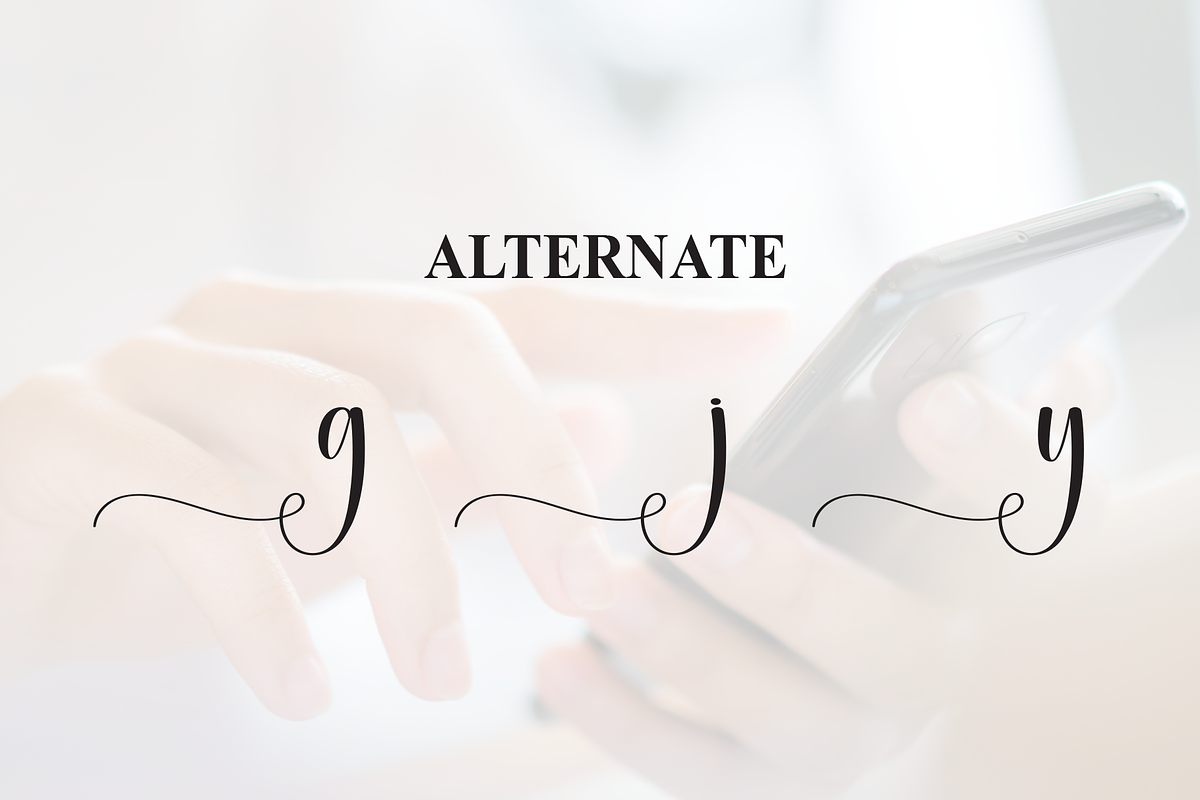 Holding | Script Font, a Handwritten Font by Scratchones (Photo 8 of 9)