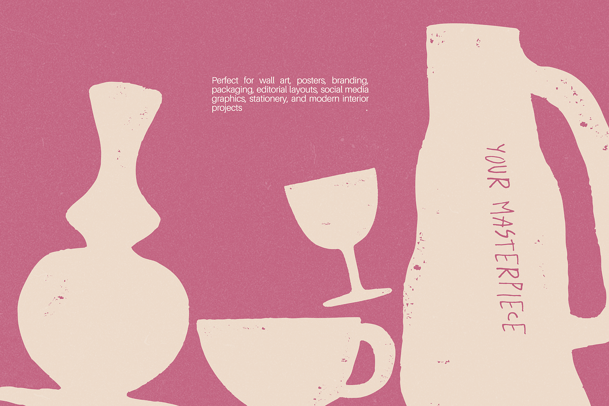 Clayforms: 50 Textured Pottery Forms, an Object Illustration by Veyla (Photo 8 of 12)
