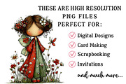Whimsical Spring Fairy Clipart, an Illustration by OK Design (Thumbnail 5 of 6)