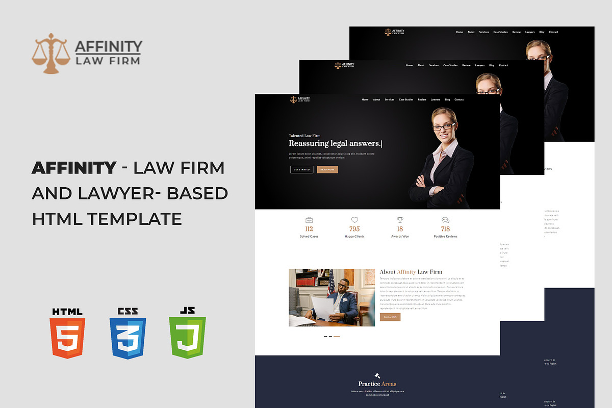 Affinity - Law Firm HTML Template, a Bootstrap Template by nandinigraphics
