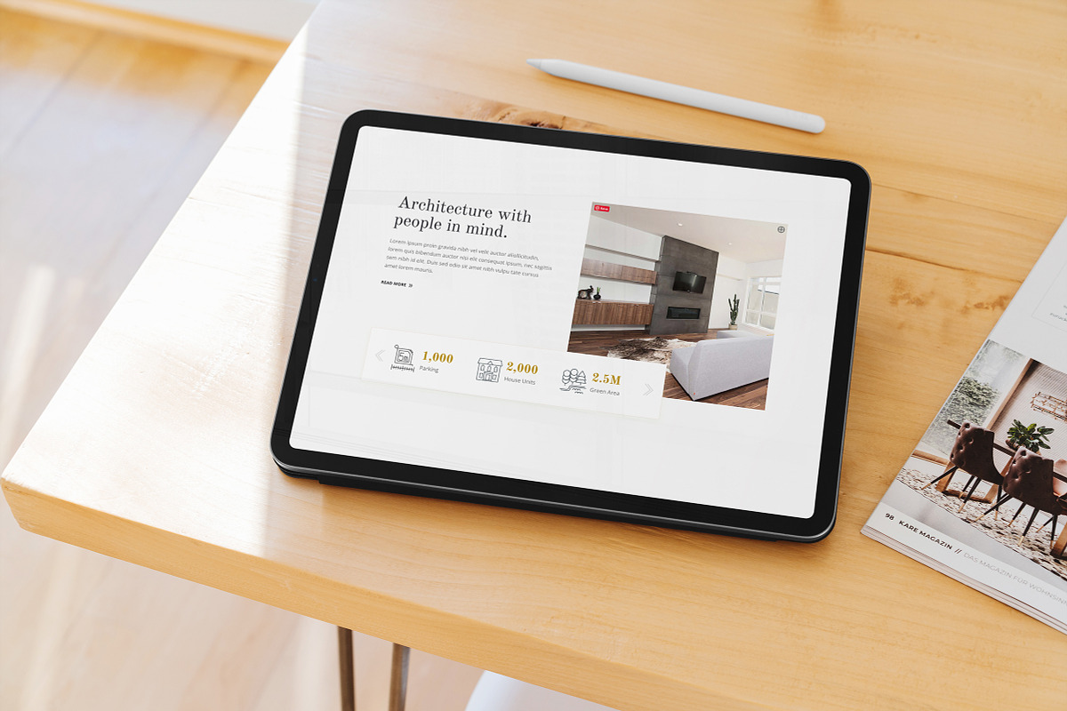 iPad Pro Responsive Mock-Up, an iPad Mockup by Dikarte.Store (Photo 7 of 10)