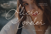 Alicia Lorelei - Signature Font, a Script Font by Masyafi Studio (Thumbnail 1 of 8)