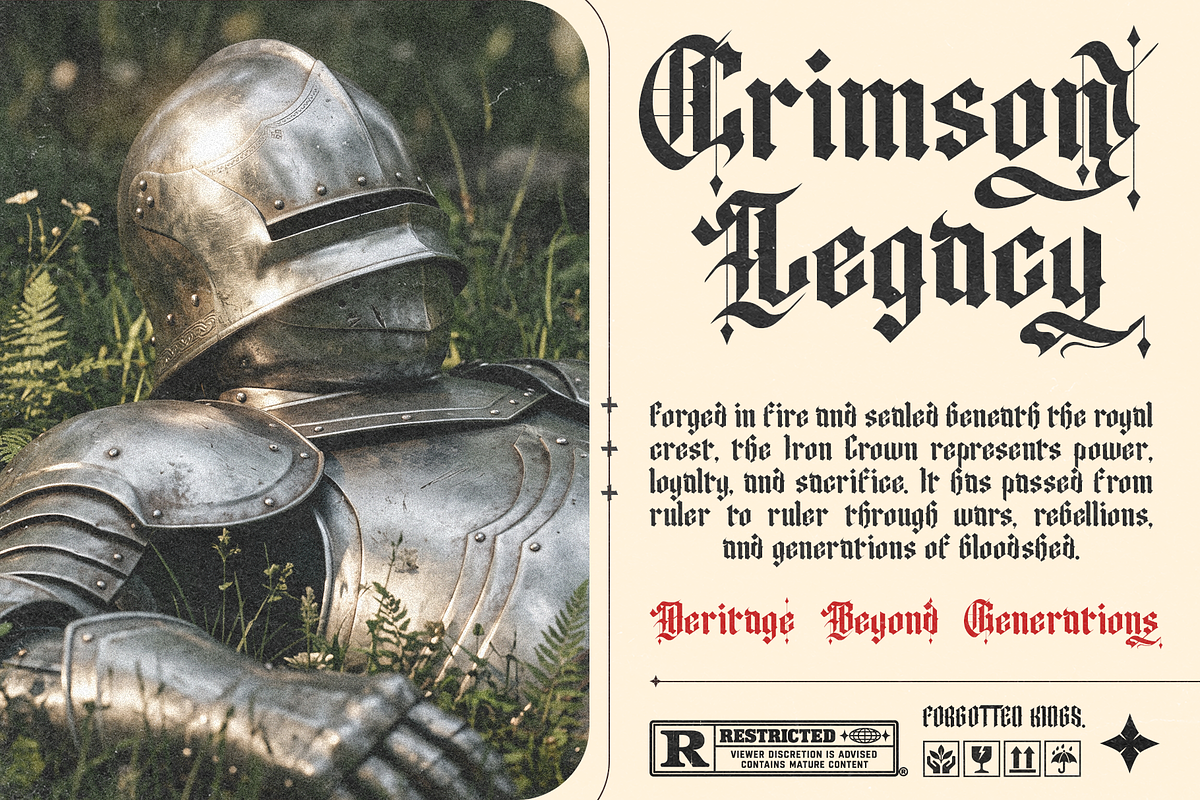 Rhavens, a Blackletter Font by Rahagita Studio (Photo 12 of 14)