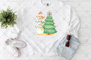 Coquette Glitter Christmas Snowman, an Illustration by Craft Nest (Thumbnail 2 of 6)