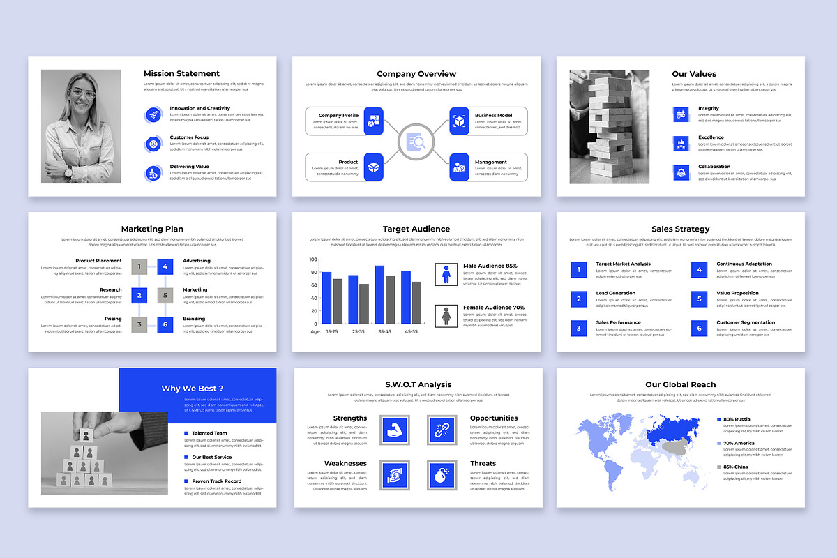 Business PowerPoint Presentation, a Presentation Template by MightyDesign (Photo 3 of 6)