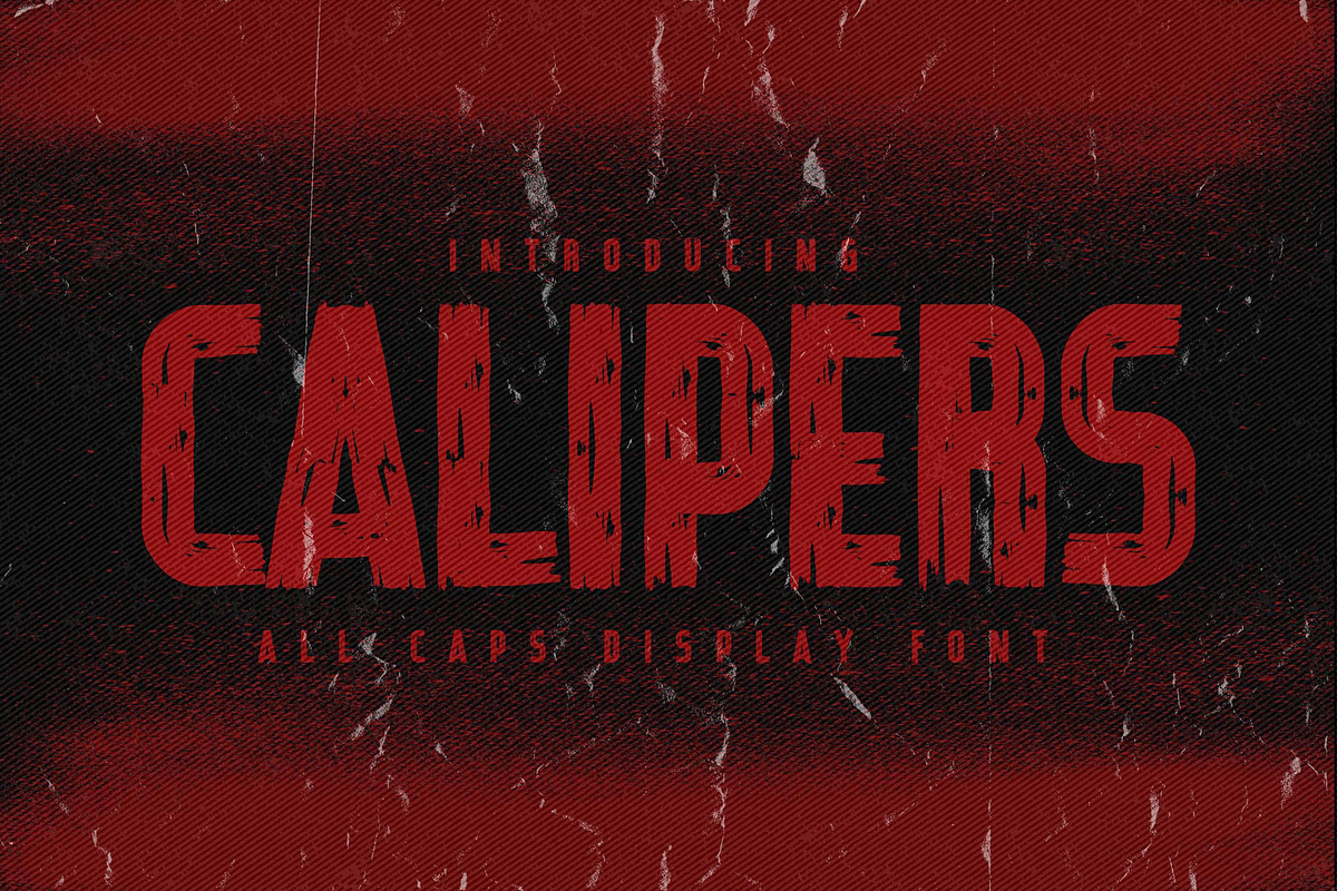 CALIPERS - All Caps Display Font, a Font by Gassstype (Photo 1 of 8)