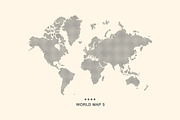 Set world maps. Dotted & silhouette, an Illustration by alekseiderin (Thumbnail 6 of 8)