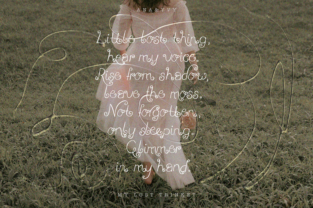 My Lost Trinket | Whimsy Curly Font, a Handwritten Font by ana & yvy (Photo 5 of 13)