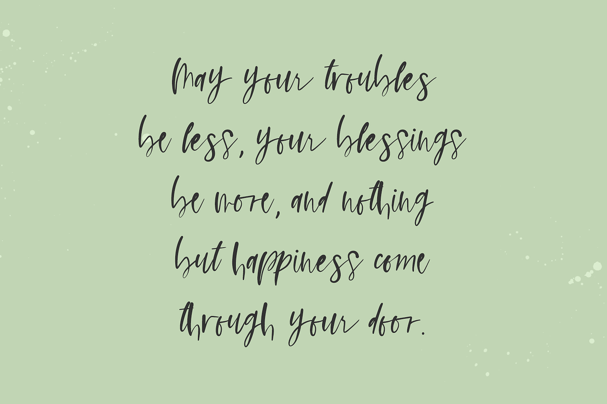 Slainte Script, a Handwritten Font by Beck McCormick (Photo 2 of 10)