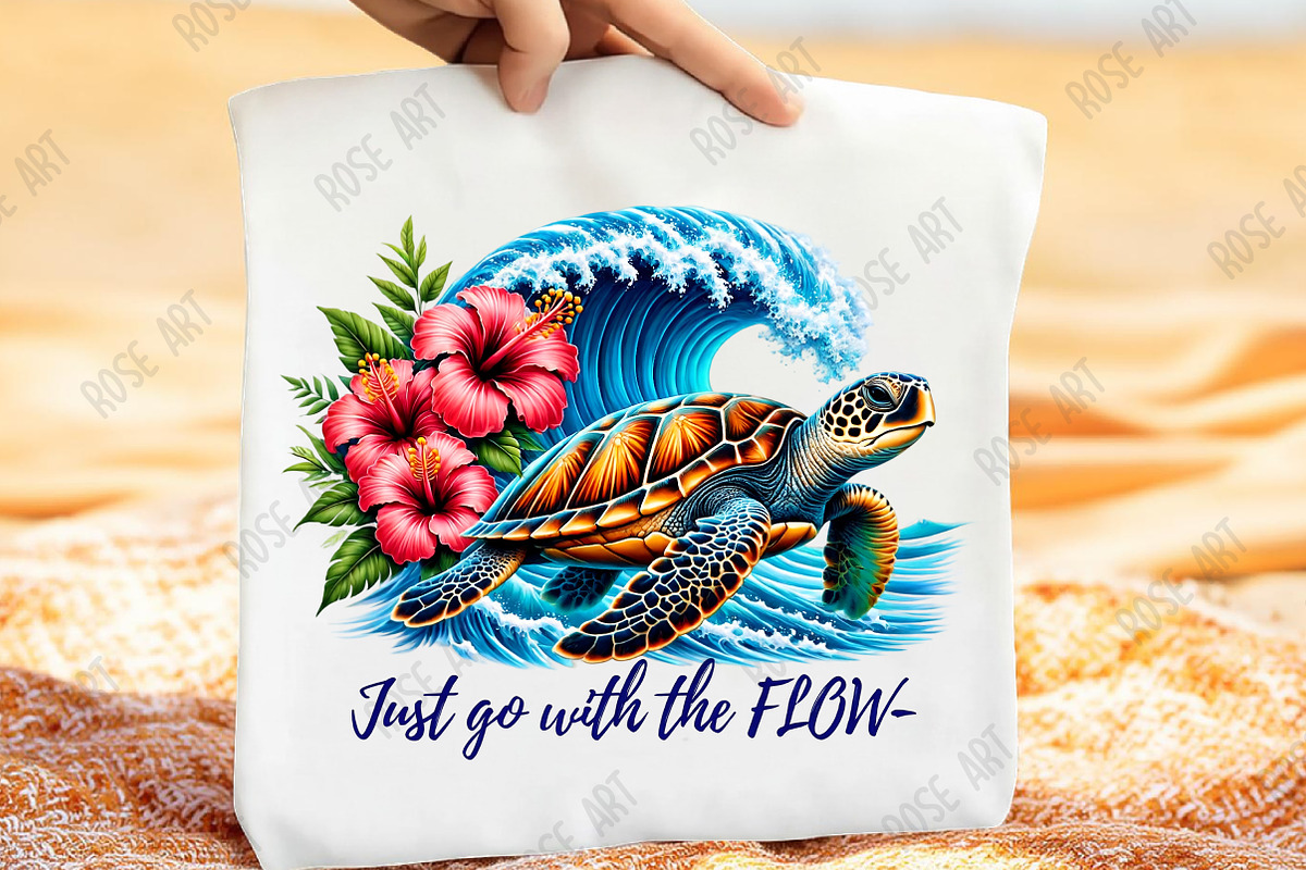 Just Go With The Flow Sublimation Pn, a Seasonal Illustration by Rose Art (Photo 4 of 4)