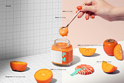 Persimmon Jam Jar Mockup Set, a Cups & Container Mockup by creatsy5 (Thumbnail 3 of 12)
