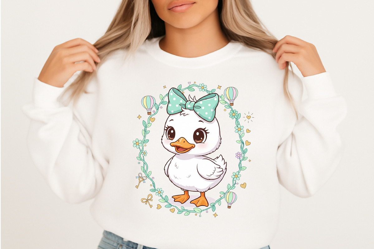 Preppy Valentines Goose Png,, an Illustration by Designking (Photo 3 of 6)