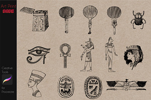 Egyptian Stamp Tattoo Mythology Art