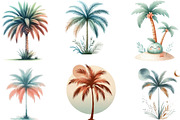 Summer Palm Tree Clipart, an Illustration by Designking (Thumbnail 3 of 4)