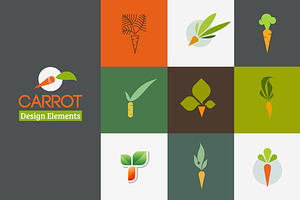 Carrot - Set of logos templates